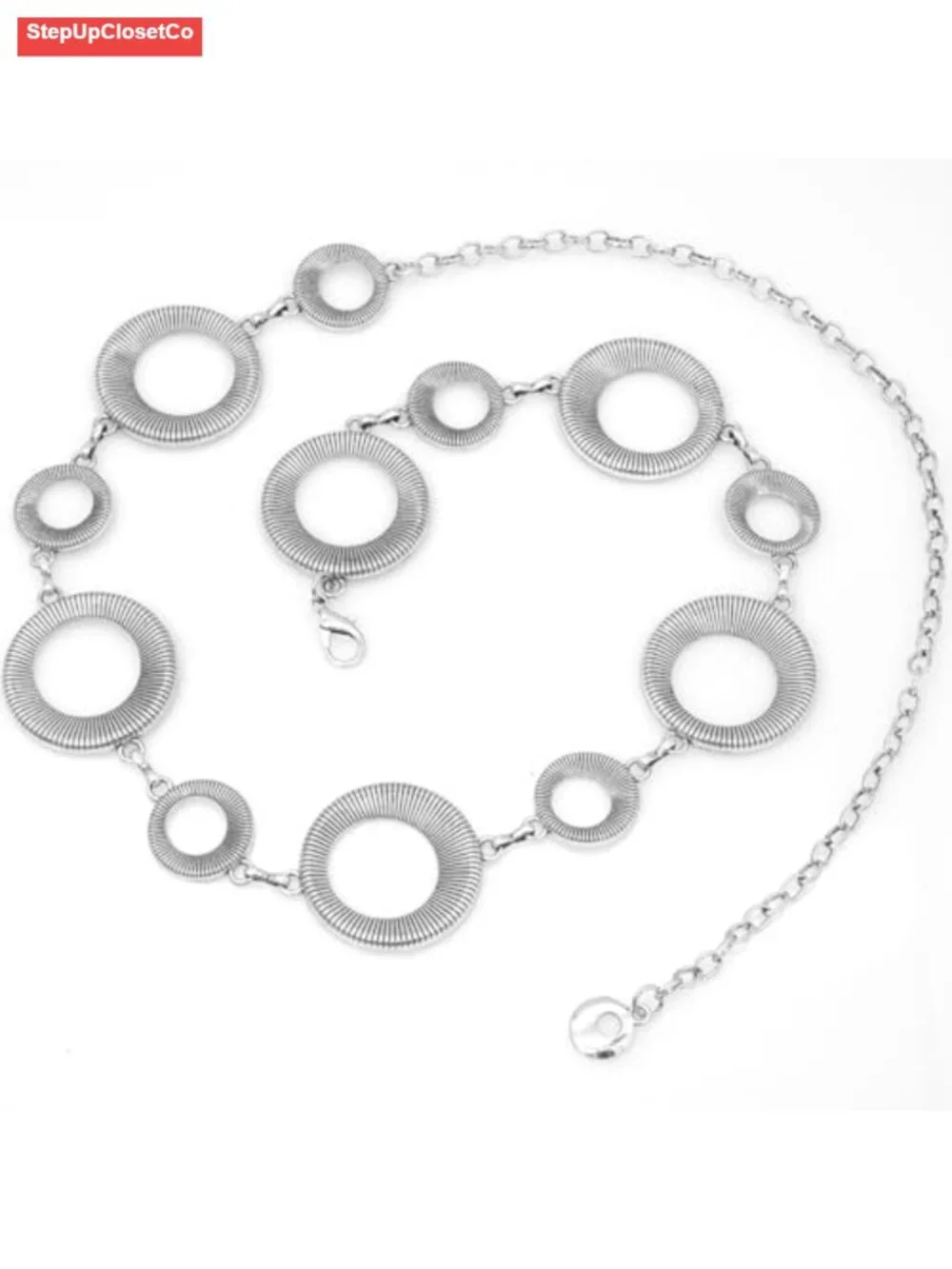 Metal Waist Chain Belt for Women Chunky Belts for Dresses